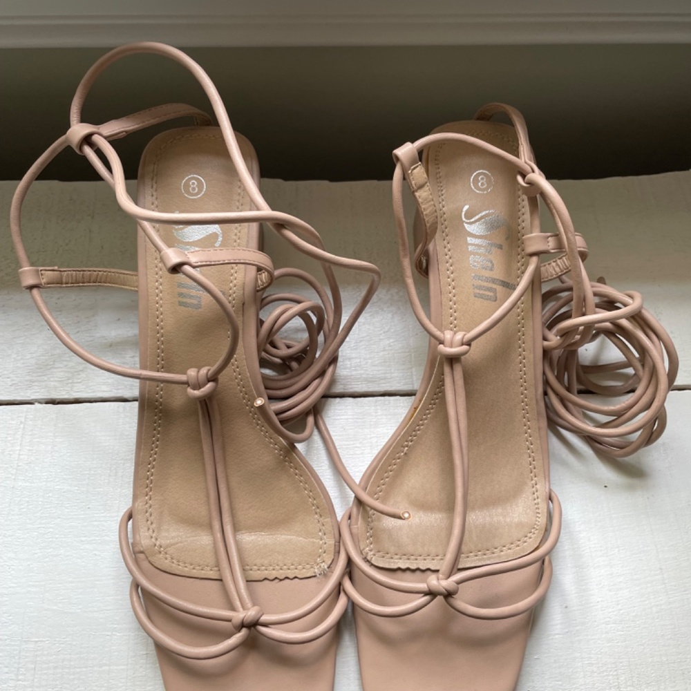 Lace up heels